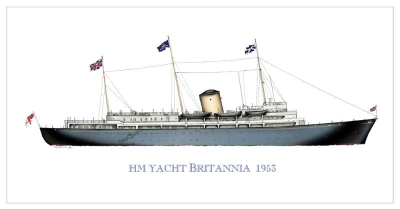 HMY Britannia 1953  by Tony Fernandes